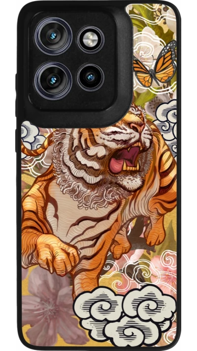 Coque Motorola Moto S50 - Silicone rigide noir Spring 23 japanese tiger