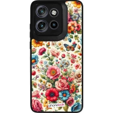 Motorola Moto S50 Case Hülle - Silikon schwarz Spring 25 fruehling bluetend