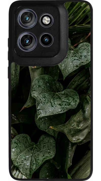 Coque Motorola Moto S50 - Silicone rigide noir Spring 23 fresh plants