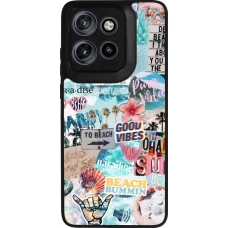 Motorola Moto S50 Case Hülle - Silikon schwarz Summer 20 collage