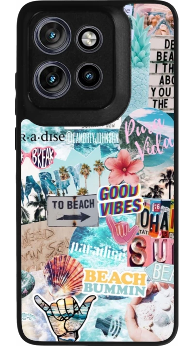 Coque Motorola Moto S50 - Silicone rigide noir Summer 20 collage