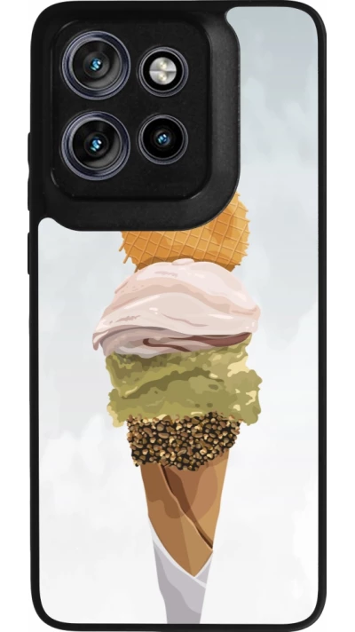 Coque Motorola Moto S50 - Silicone rigide noir Summer 2025 Cornet