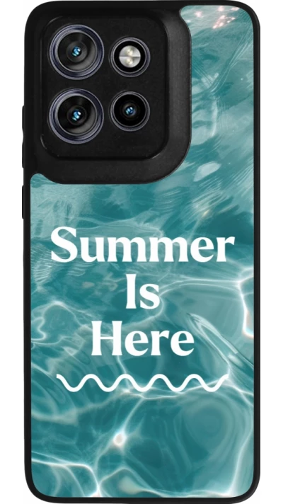 Coque Motorola Moto S50 - Silicone rigide noir Summer 2025 Summer is here