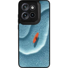 Motorola Moto S50 Case Hülle - Silikon schwarz Orange surf Summer 2026