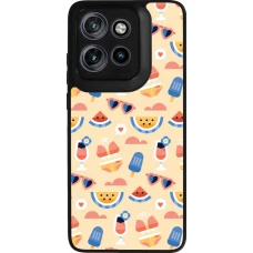 Motorola Moto S50 Case Hülle - Silikon schwarz Pattern Summer 2026