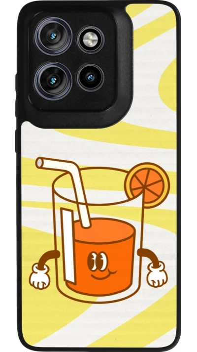 Coque Motorola Moto S50 - Silicone rigide noir Summer drink 2026
