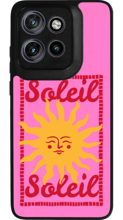 Coque Motorola Moto S50 - Silicone rigide noir Sun sun 2026