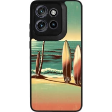 Coque Motorola Moto S50 - Silicone rigide noir Surf Paradise