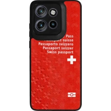 Motorola Moto S50 Case Hülle - Silikon schwarz Swiss Passport