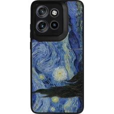 Motorola Moto S50 Case Hülle - Silikon schwarz Kunstbild - Sternennacht - Van Gogh