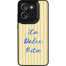 Motorola Moto S50 Case Hülle - Silikon schwarz The good life 2026
