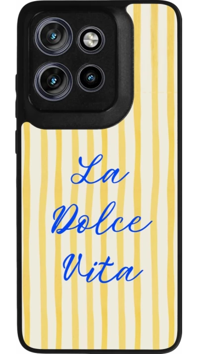 Coque Motorola Moto S50 - Silicone rigide noir The good life 2026