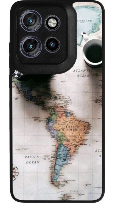 Coque Motorola Moto S50 - Silicone rigide noir Travel 01