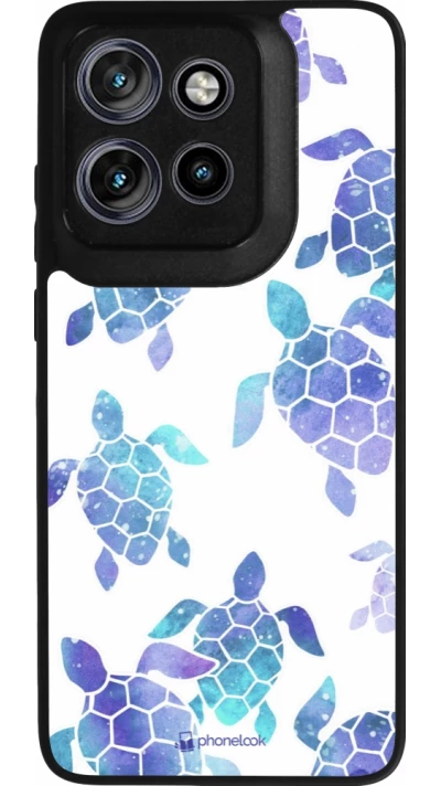 Coque Motorola Moto S50 - Silicone rigide noir Turtles pattern watercolor