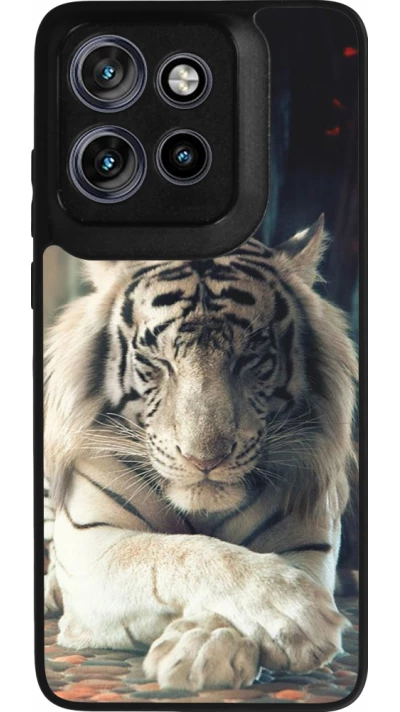 Motorola Moto S50 Case Hülle - Silikon schwarz Zen Tiger