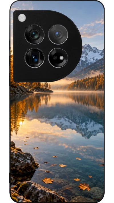 Coque OnePlus 12 - Silicone rigide noir Autumn 26 Autumn lake