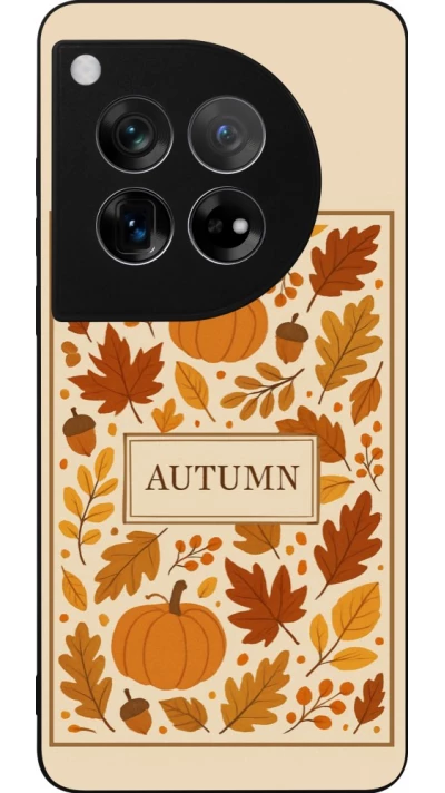 Coque OnePlus 12 - Silicone rigide noir Autumn 26 Hello autumn