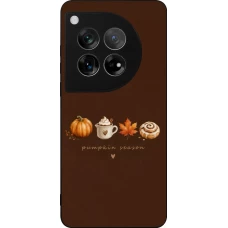 OnePlus 12 Case Hülle - Silikon schwarz Autumn 26 Pumpkin season