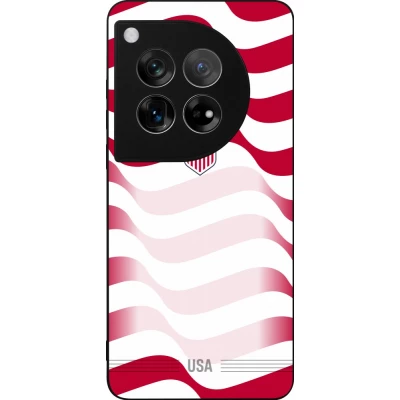 OnePlus 12 Case Hülle - Silikon schwarz Vereinigten Staaten 2026 personalisierbares Fussballtrikot