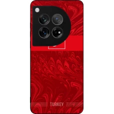 Coque OnePlus 12 - Silicone rigide noir Maillot de football Turquie 2026 personnalisable