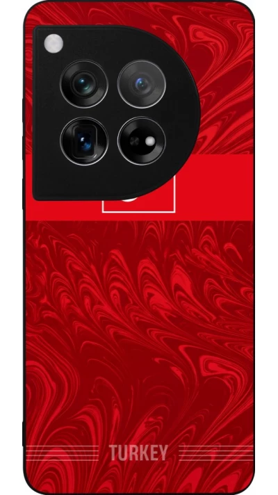 OnePlus 12 Case Hülle - Silikon schwarz Türkei 2026 personalisierbares Fussballtrikot