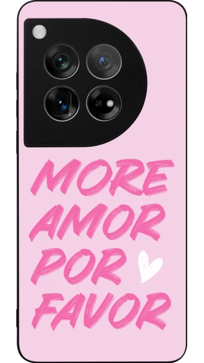 Coque OnePlus 12 - Silicone rigide noir More amor porfavor