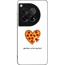 Coque OnePlus 12 - Silicone rigide noir Saint Valentines Day 26 You have my pizza heart