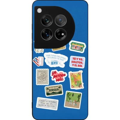 Coque OnePlus 12 - Silicone rigide noir Seals of the Dominican Republic DTMF