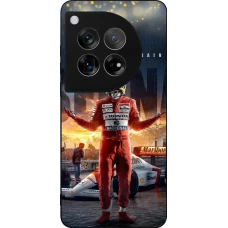 Coque OnePlus 12 - Silicone rigide noir Senna The King of Rain