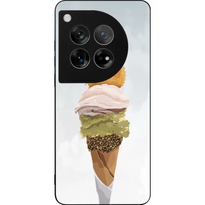 Coque OnePlus 12 - Silicone rigide noir Summer 2025 Cornet