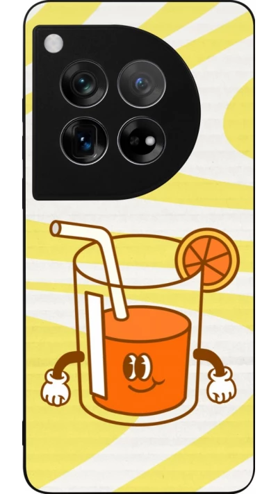 Coque OnePlus 12 - Silicone rigide noir Summer drink 2026