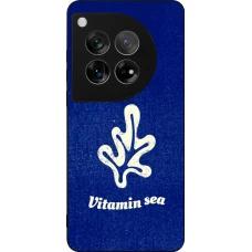 Coque OnePlus 12 - Silicone rigide noir Vitamin sea Summer 2026