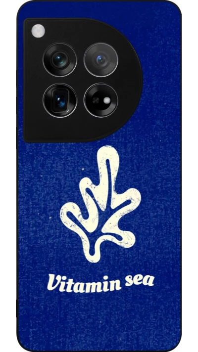 Coque OnePlus 12 - Silicone rigide noir Vitamin sea Summer 2026