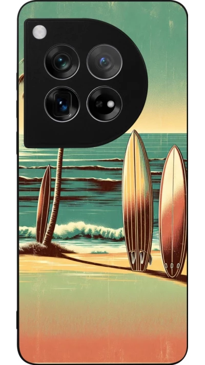 Coque OnePlus 12 - Silicone rigide noir Surf Paradise