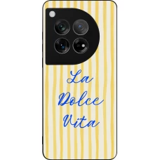 Coque OnePlus 12 - Silicone rigide noir The good life 2026