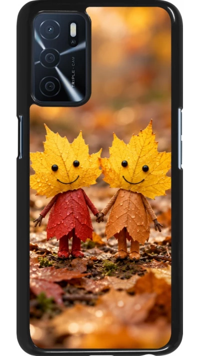 Coque OPPO A16s - Autumn 26 Couple of leaves