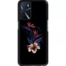 Coque Oppo A16s - Dark Flowers