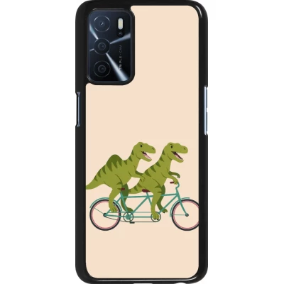 OPPO A16s Case Hülle - Dinosaurs on bikes 2026