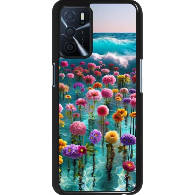 OPPO A16s Case Hülle - Blumenmeer Wellen