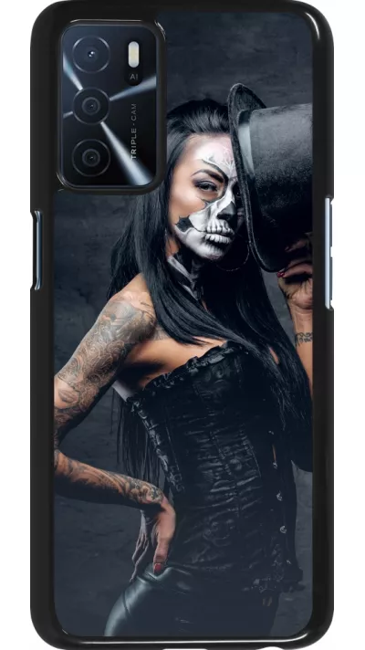 Oppo A16s Case Hülle - Halloween 22 Tattooed Girl