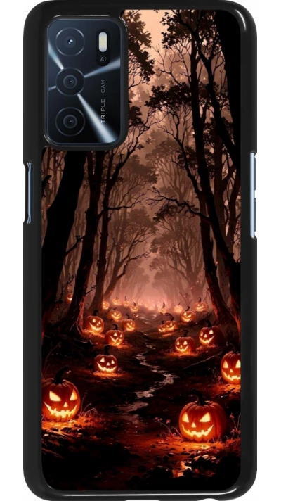 OPPO A16s Case Hülle - Halloween 2025 Road of Terrifying Pumpkins