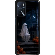 Coque OPPO A16s - Halloween 2026 Ghost on a swing