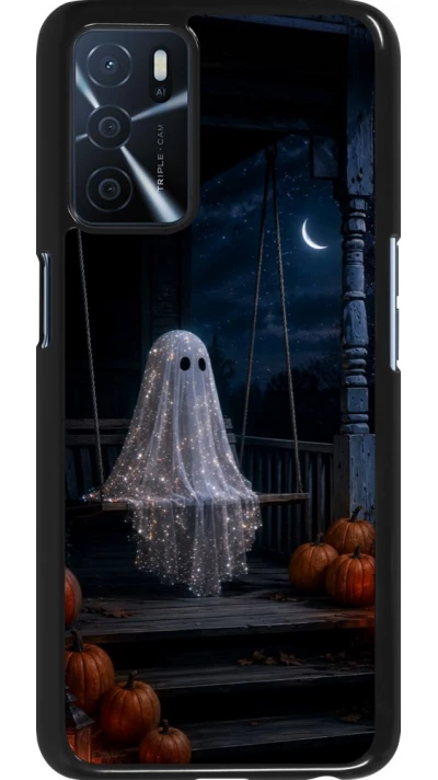 OPPO A16s Case Hülle - Halloween 2026 Ghost on a swing