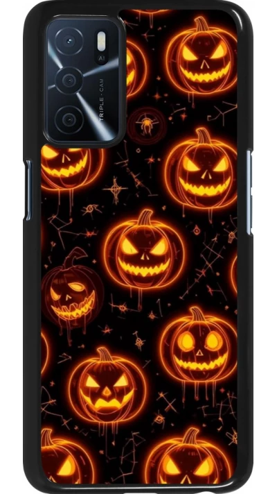 OPPO A16s Case Hülle - Halloween 2026 Pattern Pumpkins