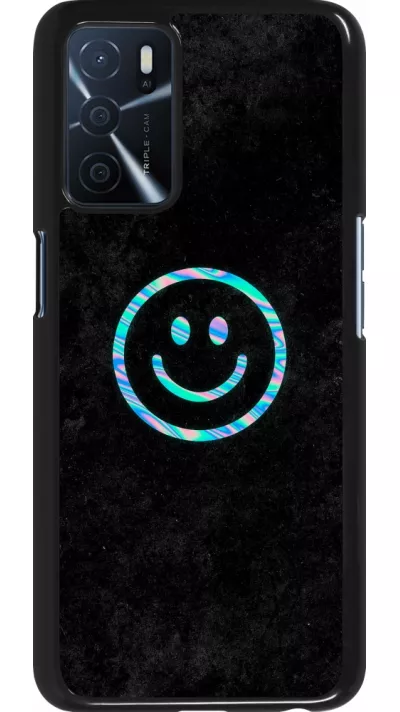 Oppo A16s Case Hülle - Happy smiley irisirt