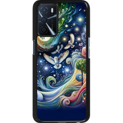 OPPO A16s Case Hülle - Fliegender Blumen-Eule