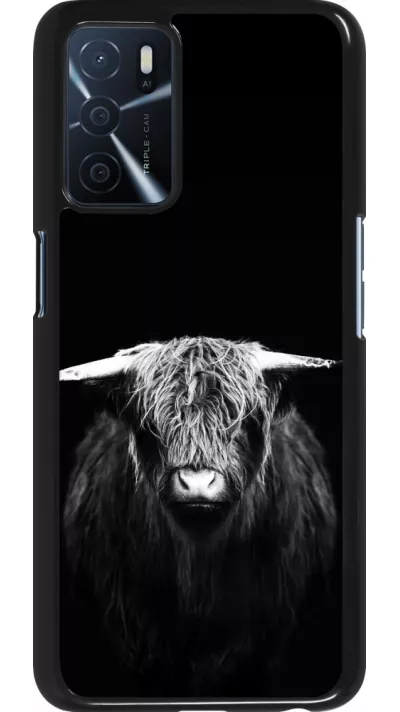 Oppo A16s Case Hülle - Highland calf black