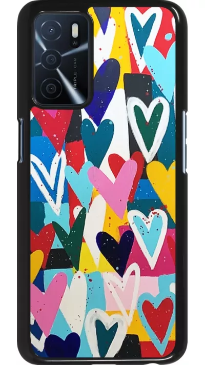 Oppo A16s Case Hülle - Joyful Hearts