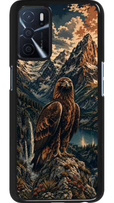 Coque OPPO A16s - Linocut Aigle Royal