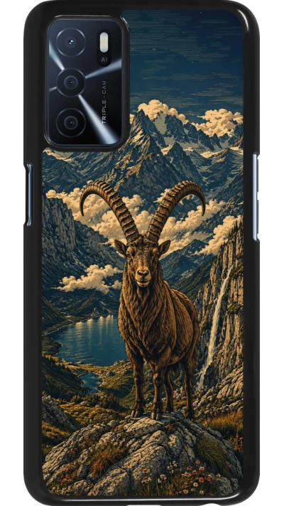 Coque OPPO A16s - Linocut Bouquetin